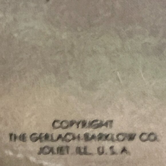 Vtg MCM Adelaide Hiebel Print "Cop on the Corner" with Gold Frame & Orange Mat - Picture 11 of 13